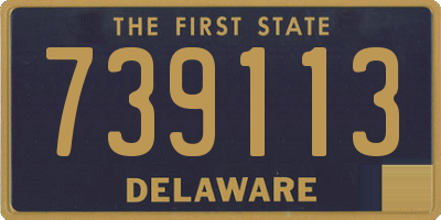 DE license plate 739113