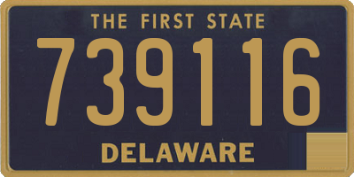 DE license plate 739116