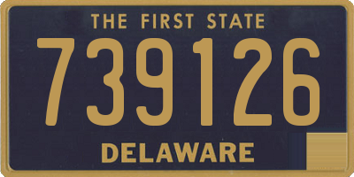 DE license plate 739126