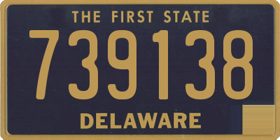 DE license plate 739138