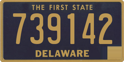 DE license plate 739142