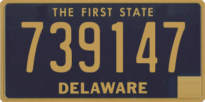 DE license plate 739147