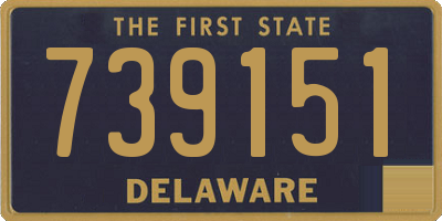 DE license plate 739151