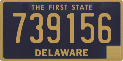 DE license plate 739156