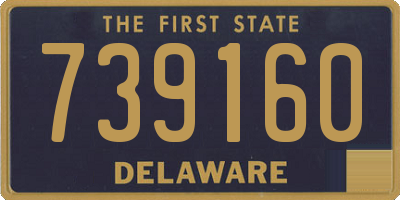 DE license plate 739160
