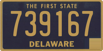 DE license plate 739167
