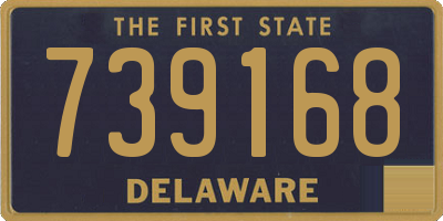 DE license plate 739168