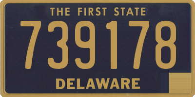 DE license plate 739178