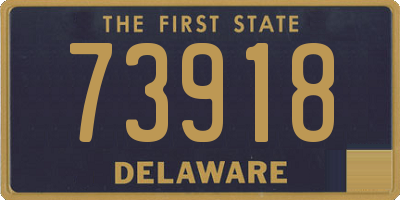 DE license plate 73918