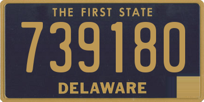 DE license plate 739180