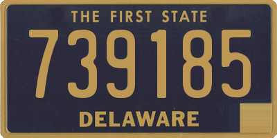 DE license plate 739185