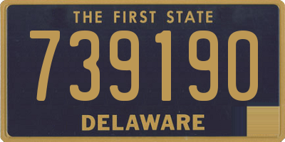 DE license plate 739190