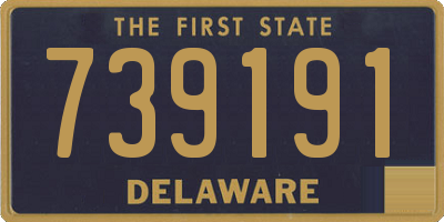 DE license plate 739191