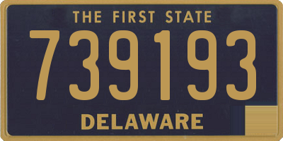 DE license plate 739193