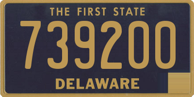 DE license plate 739200
