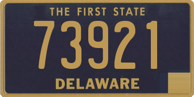 DE license plate 73921