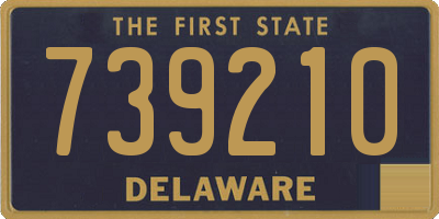 DE license plate 739210