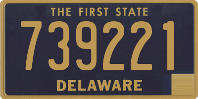 DE license plate 739221