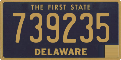 DE license plate 739235