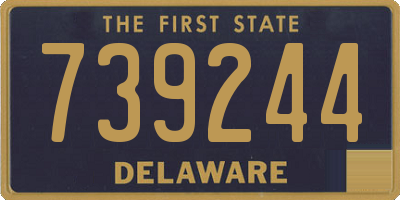 DE license plate 739244