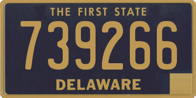 DE license plate 739266