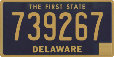 DE license plate 739267