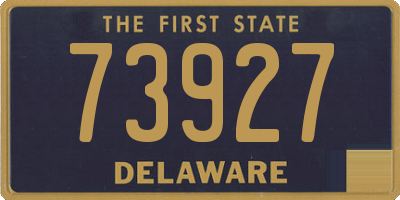 DE license plate 73927