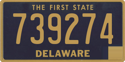 DE license plate 739274