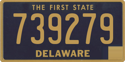 DE license plate 739279
