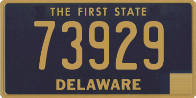 DE license plate 73929