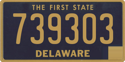 DE license plate 739303