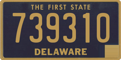 DE license plate 739310