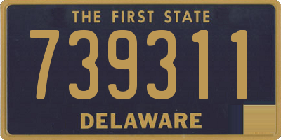 DE license plate 739311