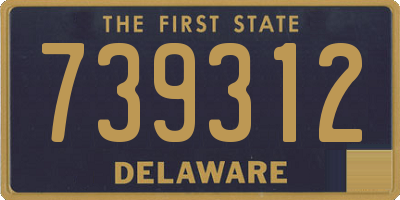 DE license plate 739312