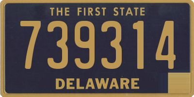 DE license plate 739314