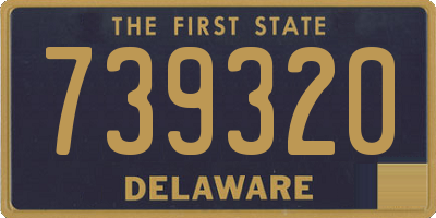 DE license plate 739320