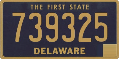 DE license plate 739325
