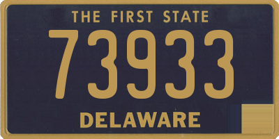 DE license plate 73933