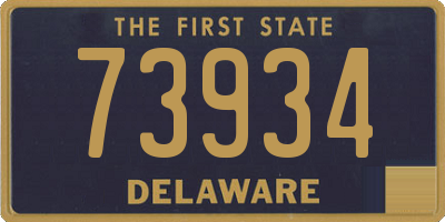 DE license plate 73934