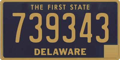 DE license plate 739343