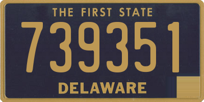 DE license plate 739351