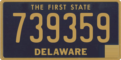DE license plate 739359