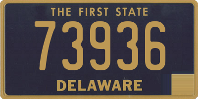 DE license plate 73936