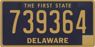 DE license plate 739364