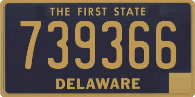 DE license plate 739366