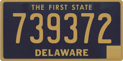 DE license plate 739372