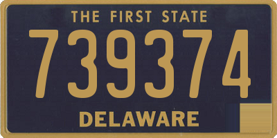DE license plate 739374