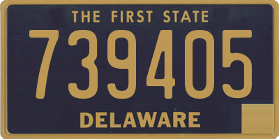 DE license plate 739405