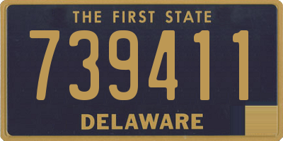 DE license plate 739411