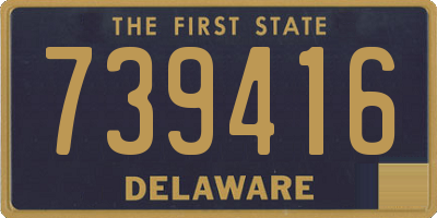 DE license plate 739416
